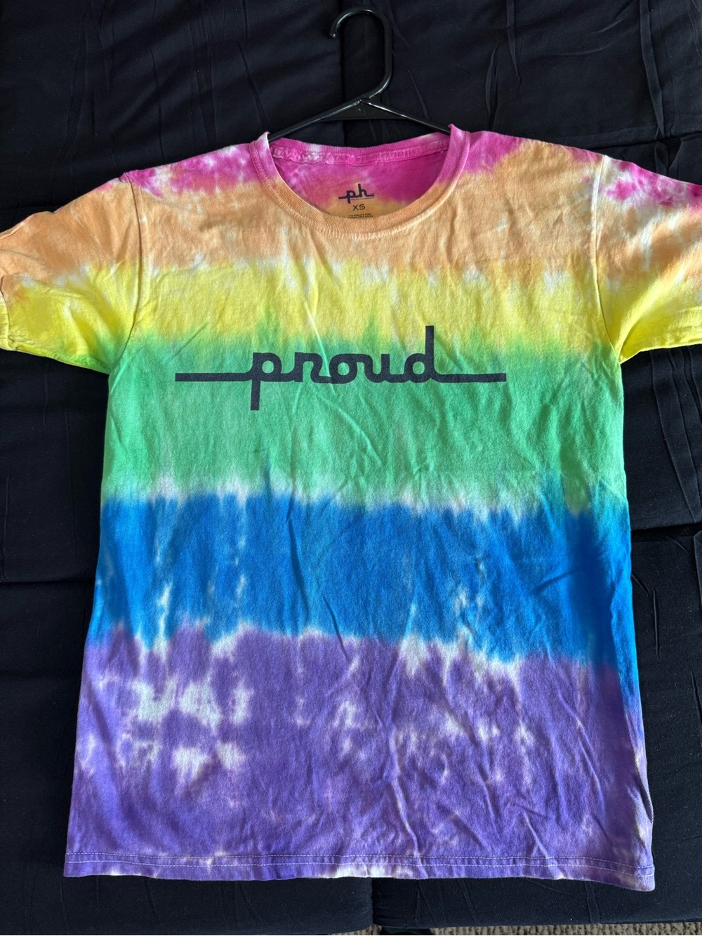 The Phluid Project Tie-Dye 'Proud' Tee — Pink, Orange, Yellow